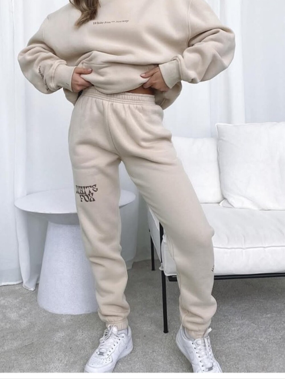 White Fox Can't Get Enough Sweatpants Sand
